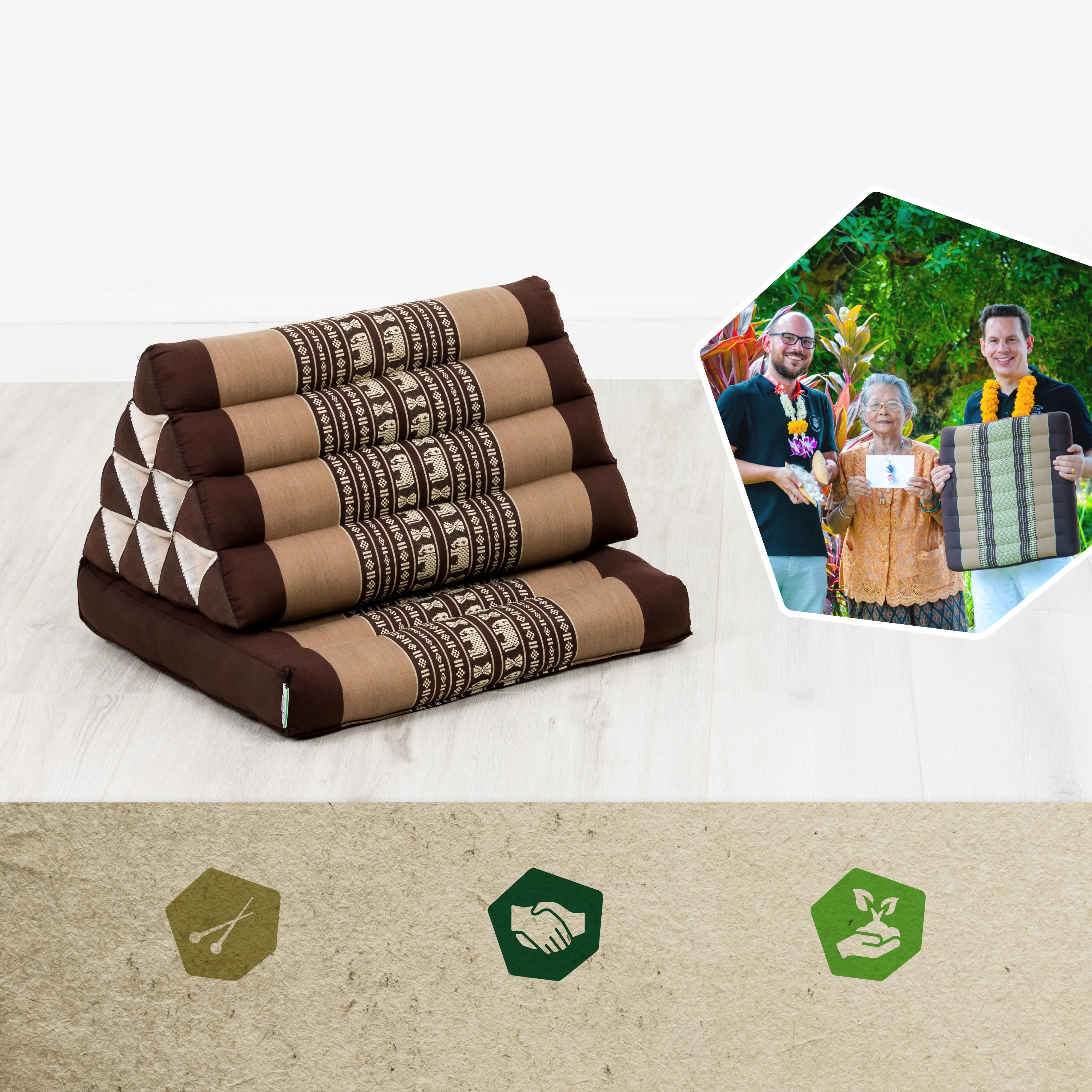 Kapok Thai Cushion 1 Fold