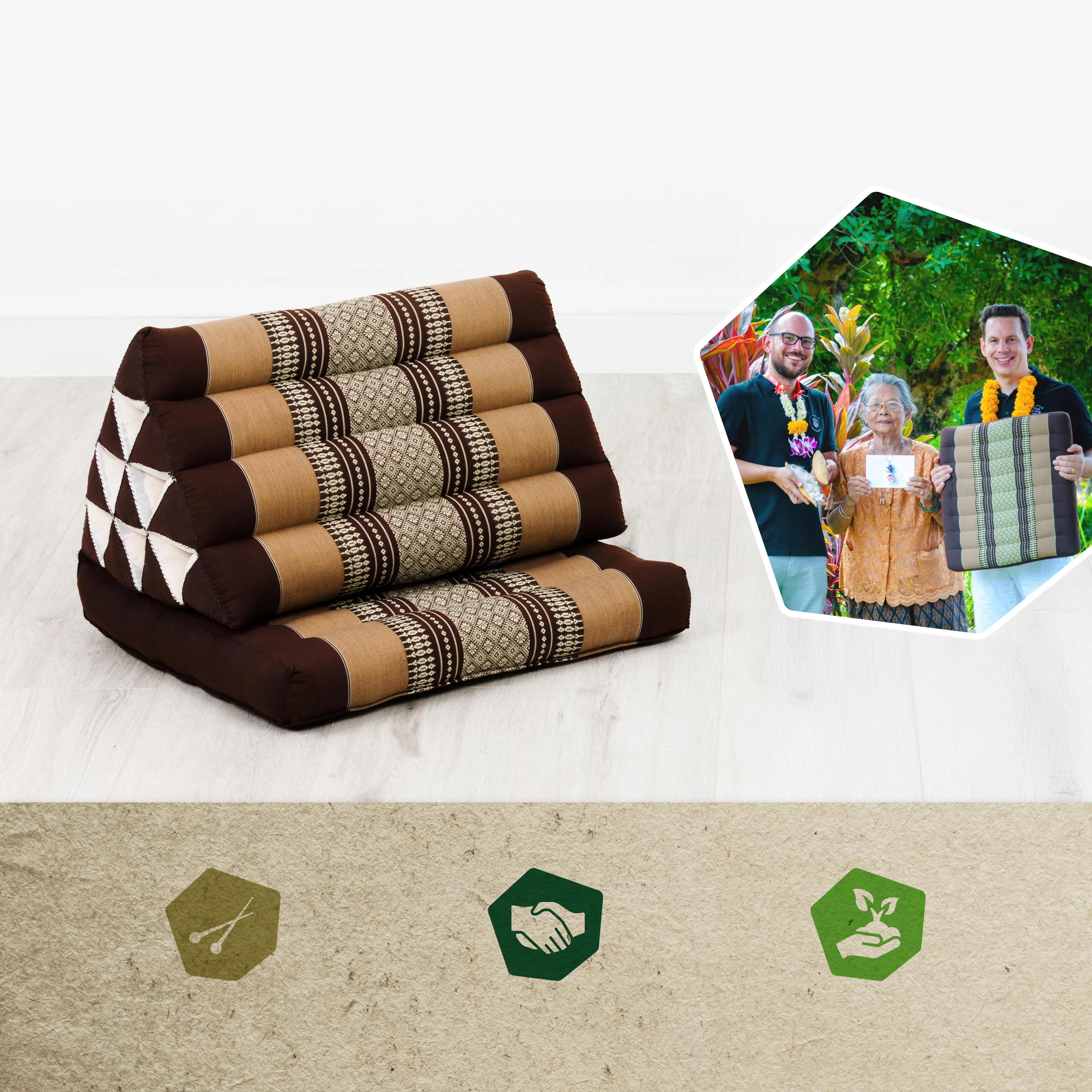Kapok Thai Cushion 1 Fold