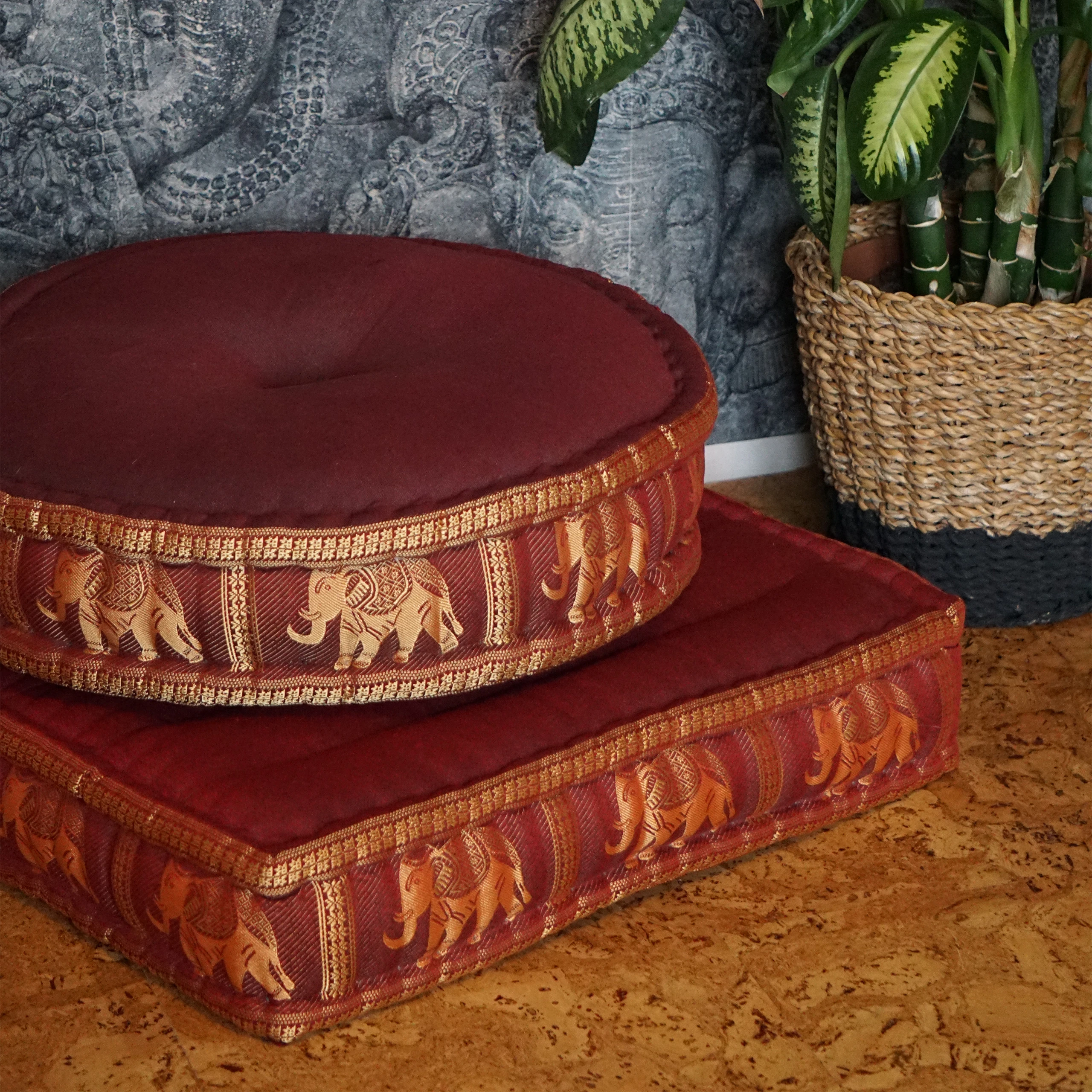 Kapok Zafu Cushion Large, Deluxe