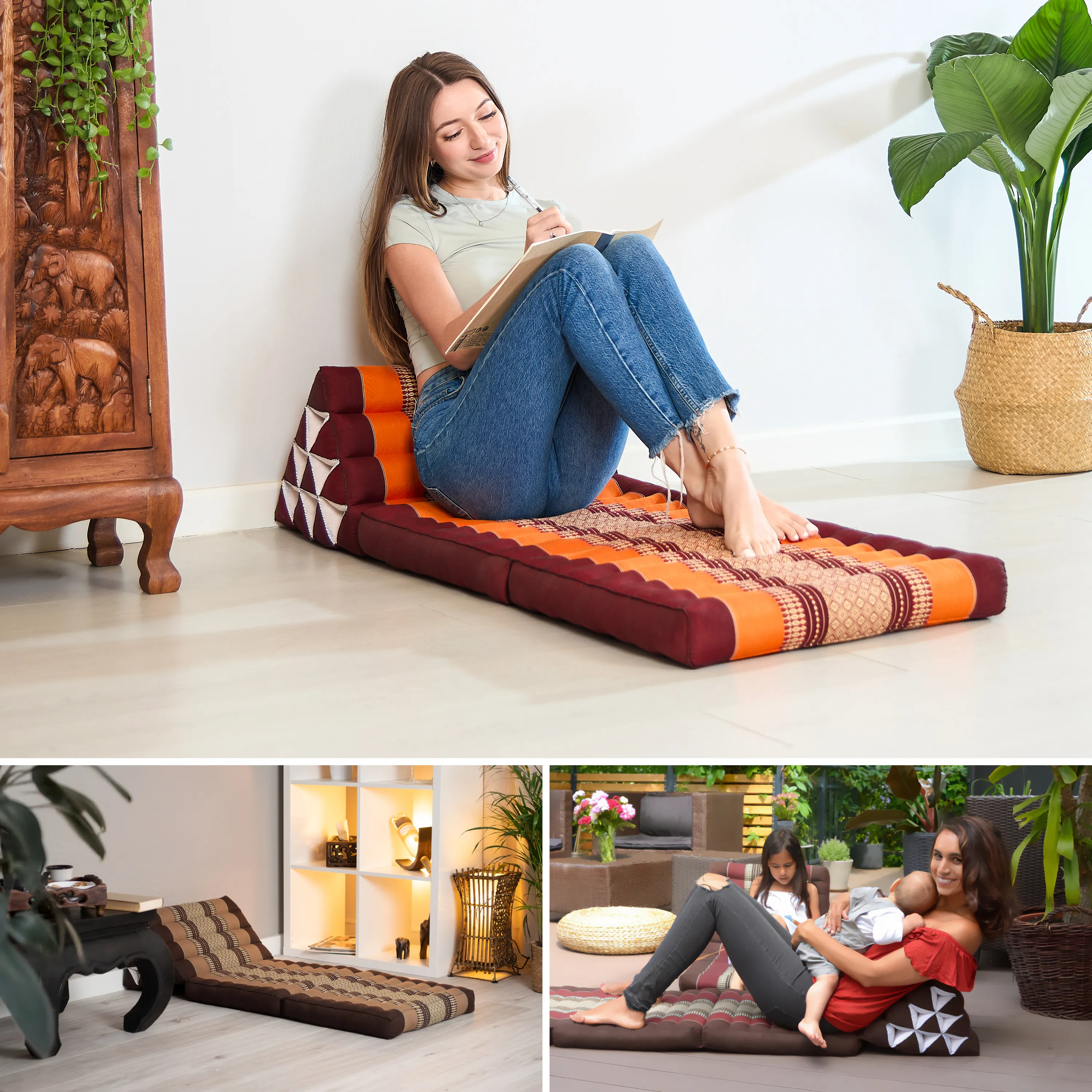 Kapok Thai Cushion 2 Fold
